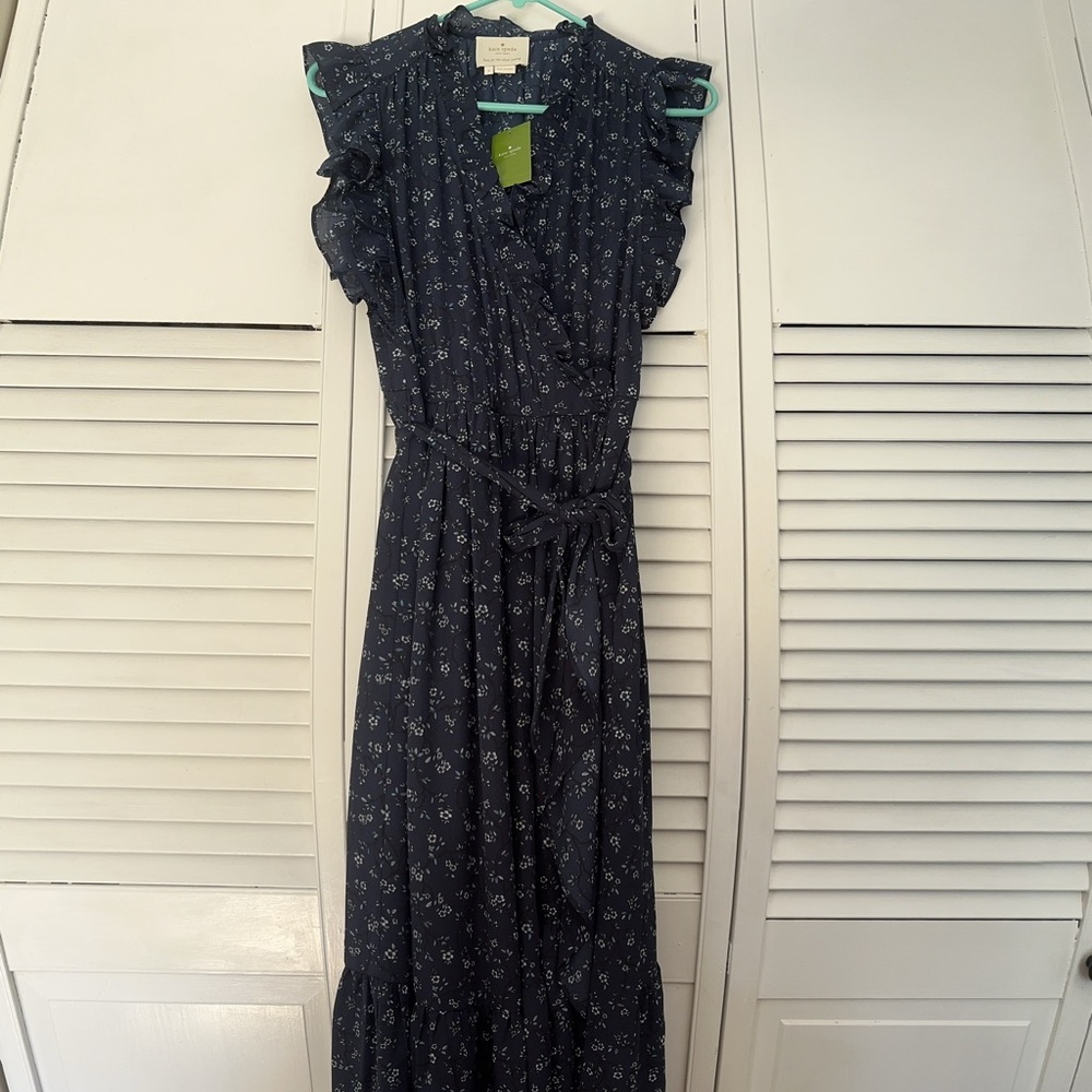 Long blue dress